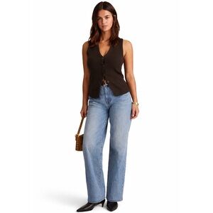 NWT Madewell Molasses Merino Wool Vest